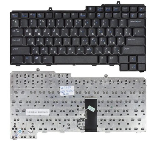 Клавиатура для ноутбука Dell Vostro 1000 Inspiron 6400, 9400, 1501, 131l 640m D245 (RU) черная [10078]