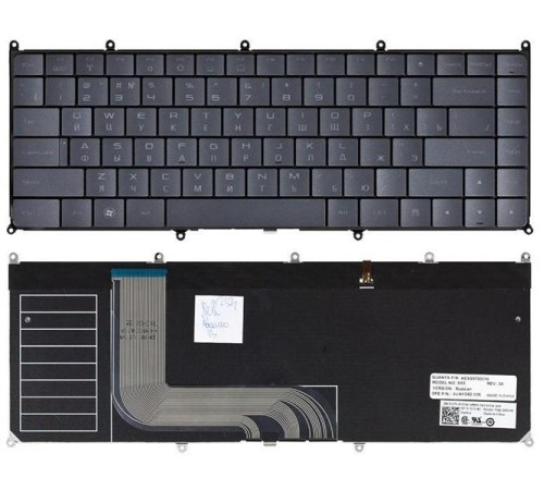 Клавиатура для ноутбука Dell Adamo 13 черная