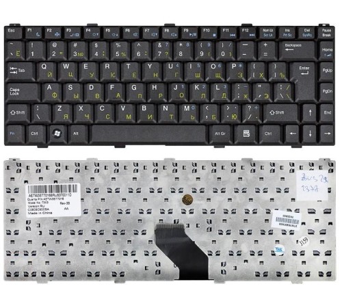 Клавиатура для ноутбука Asus Z96, Z96J, Z96F, S96J, S9, S96J, S96, Z84, Z84F, Z84J (RU) черная, матовая [10019]