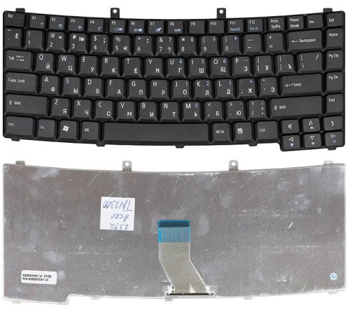 Клавиатура для ноутбука Acer TravelMate 2300, 2410, 2480, 3200, 3270, 4400, 4500, 8000, 8100, Extensa 6600 (RU) черная