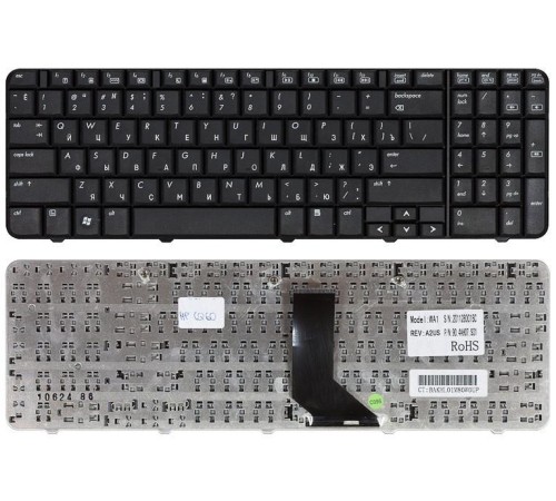 Клавиатура для ноутбука HP Compaq Presario CQ60, Pavilion G60 (RU) черная [00717]