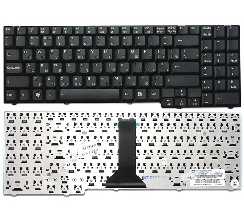 Клавиатура для ноутбука Asus F7E, F7F, M51, M51E, M51SN (RU) черная [00513]
