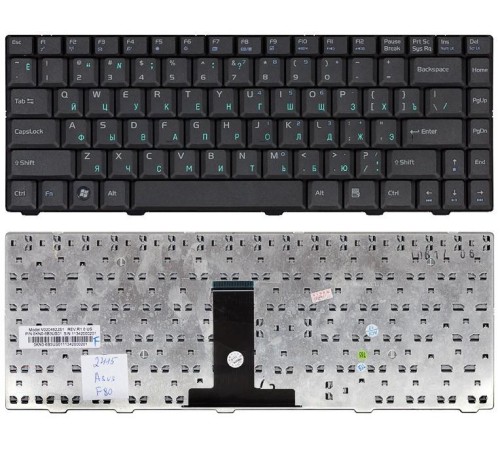 Клавиатура для ноутбука Asus F80 F81 F83 X82 X85 X88 (RU) черная [10065-1]