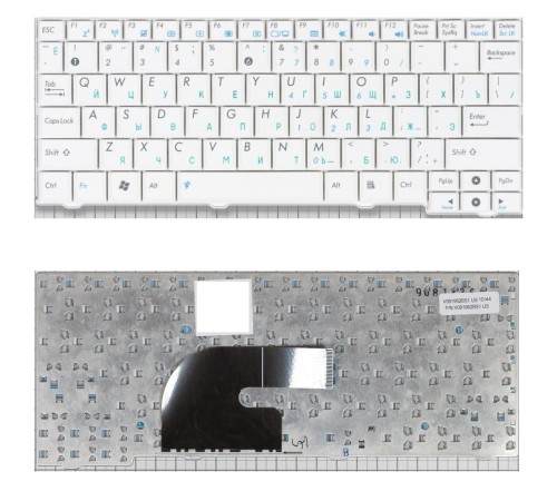 Клавиатура для ноутбука Asus Eee PC MK90H белая