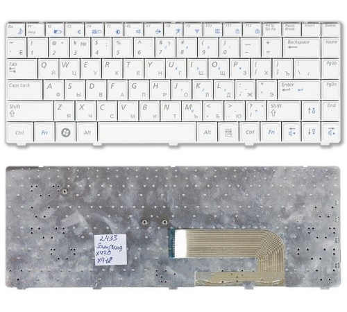 Клавиатура для ноутбука Samsung X418 X420 белая