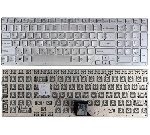 Клавиатура для ноутбука Sony Vaio VPC-CB VPC-CB17 серебристая