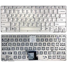 Клавиатура для ноутбука Sony Vaio VPC-CA VPCCA VPCSA VPC-SA серебристая