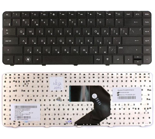 Клавиатура для ноутбука HP G4, G6, G4-1000, G6-1000, CQ43, CQ57, 635, 650 (RU) черная [10013]