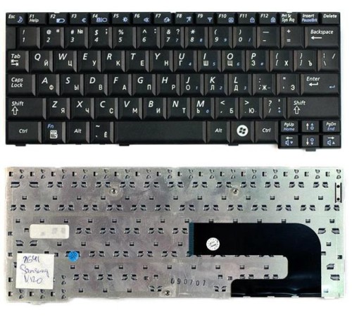Клавиатура для ноутбука Samsung N120 N510 черная