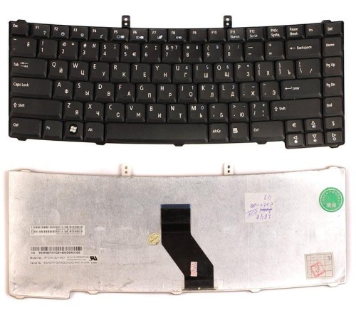 Клавиатура для ноутбука Acer TravelMate 4320, 4330, 4520, 4530, 4720, 4730, 5220, 5300, 5310, 5320, 5520, 5710, 5720, 5730, 7320, 7520, 7720, Extensa 4120, 4630z, 4220, 4620, 5120, 5210 (RU) черная [00219]