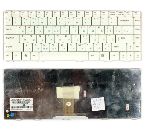 Клавиатура для ноутбука Asus F80 F80S F80CR F80Q F80L белая