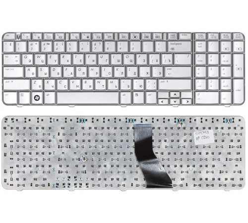 Клавиатура для ноутбука HP G70 Compaq Presario CQ70 серебристая
