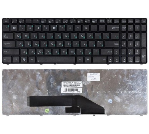 Клавиатура для ноутбука Asus K50, K51, K50AB, K50C, K50IN, K50IJ, K50IN, K60, K61, K62, K70, K70IJ, K72, N51, G70, F52, F52G, F90, X5D, X5DC, X5DIJ, X50IJ, X5DIN, X70 (RU) черная [10039]