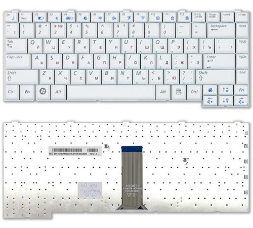 Клавиатура для ноутбука Samsung Q310 Q308 белая