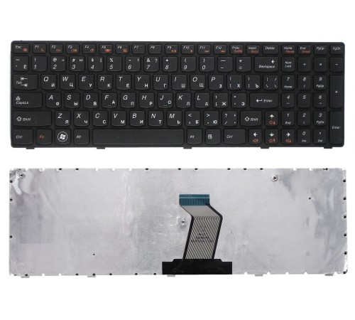 Клавиатура для ноутбука Lenovo IdeaPad G570, G575, G770, Z560, Z565 (RU) черная [10001]