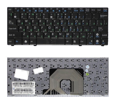 Клавиатура для ноутбука Asus Eee PC 900HA T91 T91MT 900SD Черная