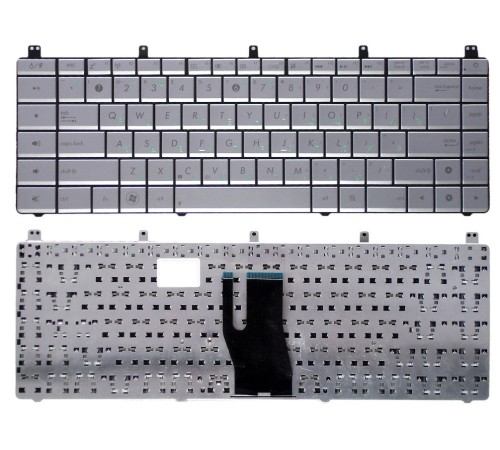 Клавиатура для ноутбука ASUS N45 N45S N45SF серебристая