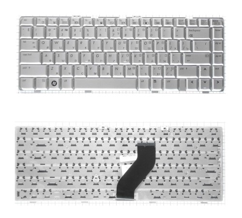 Клавиатура для ноутбука HP Pavilion DV6000 серебристая