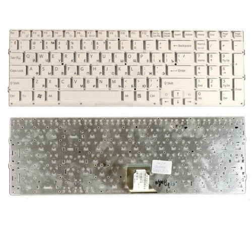 Клавиатура для ноутбука Sony Vaio VPCCB VPC-CB VPC-CB17 белая