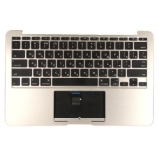 Клавиатура для ноутбука Apple A1370 2011+ черная с подсветкой плоский ENTER топ-панель