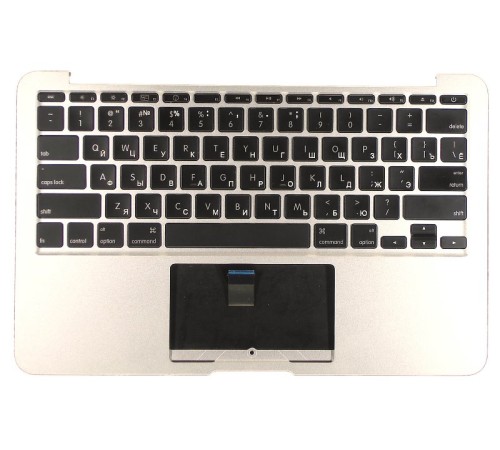 Клавиатура для ноутбука Apple A1370 2010+ черная без подсветки плоский ENTER топ-панель