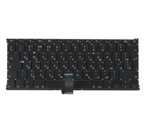 Клавиатура для ноутбука Apple A1369 2011+ черная с подсветкой, большой ENTER