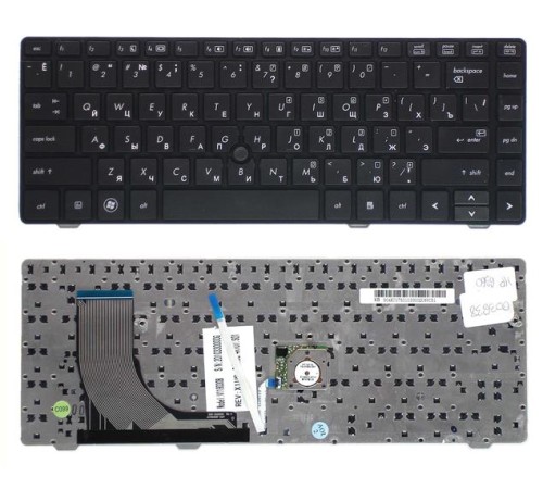Клавиатура для ноутбука HP 6360b черная рамка черная