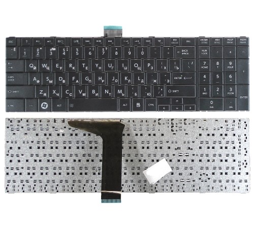 Клавиатура для ноутбука Toshiba Satellite C850, C870, C875 (RU) черная