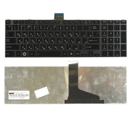 Клавиатура для ноутбука Toshiba Satellite C850, C870, C875 (RU) черная