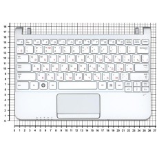 Клавиатура для ноутбука Samsung NC110 топ-панель белая