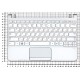 Клавиатура для ноутбука Samsung NC110 топ-панель белая