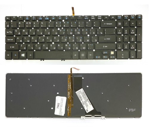 Клавиатура для ноутбука Acer Aspire V5, V5-51, V5-531G, V5-551G, V5-571G Acer M5-581T (с подсветкой)