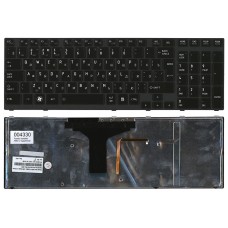 Клавиатура для ноутбука Toshiba Satellite A660 A665 черная с подсветкой