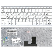 Клавиатура для ноутбука Asus EEE PC 1005HA 1008HA 1001HA 1001px белая с рамкой