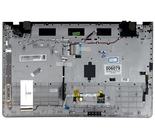 Клавиатура для ноутбука Samsung 300E5A 305E5A черная топ-панель темно-серая