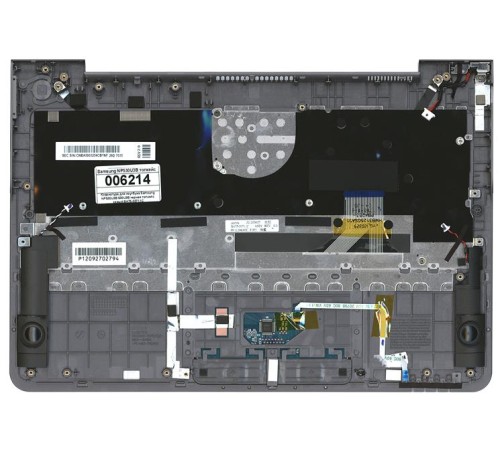 Клавиатура для ноутбука Samsung NP530U3B 530U3B черная топкейс серый BA75-03711C