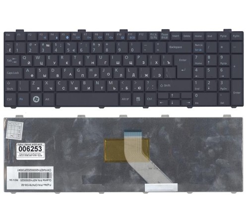 Клавиатура для ноутбука Fujitsu Lifebook ah530 ah531 NH751 черная