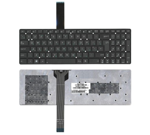 Клавиатура для ноутбука Asus K55 X501 K55XI черная без рамки (вертикальный Enter)