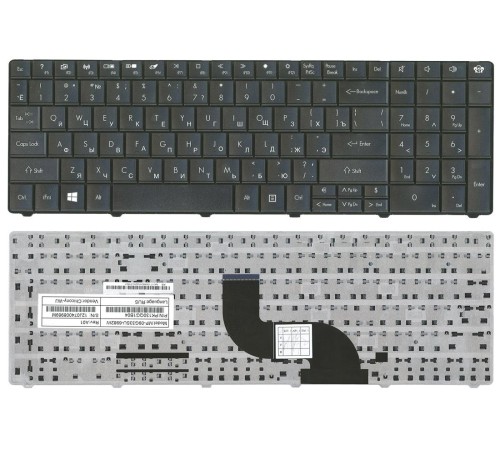 Клавиатура для ноутбука Packard Bell ENTE69, TE69; EasyNote LE11, TE11 черная