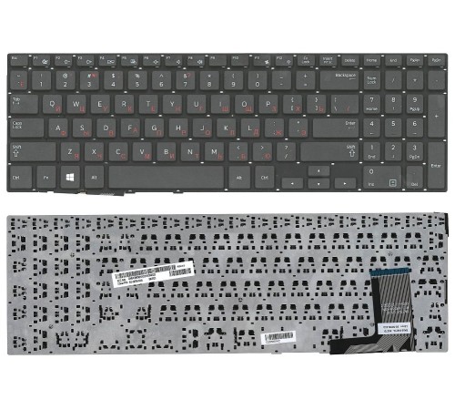 Клавиатура для ноутбука Samsung NP470R5E NP510R5E (RU) черная