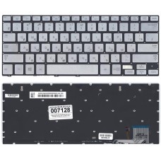 Клавиатура для ноутбука Samsung 740U3E NP740U3E NP730U3E серебристая [12479]