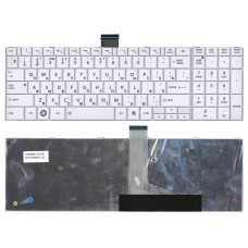 Клавиатура для ноутбука Toshiba Satellite C850, C870, C875 (RU) белая [10159]