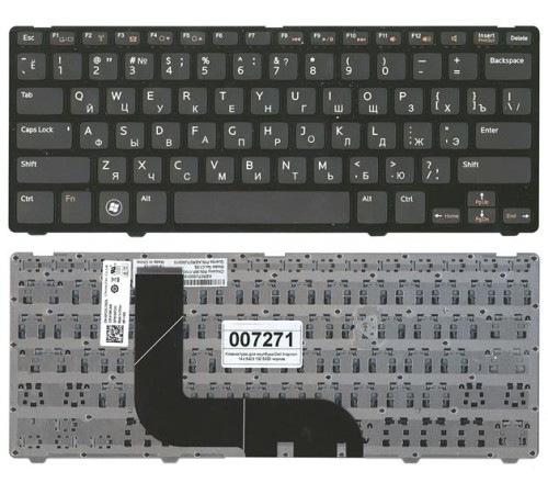 Клавиатура для ноутбука Dell Inspiron 14z 5423 13Z 5323 Vostro 3360 черная