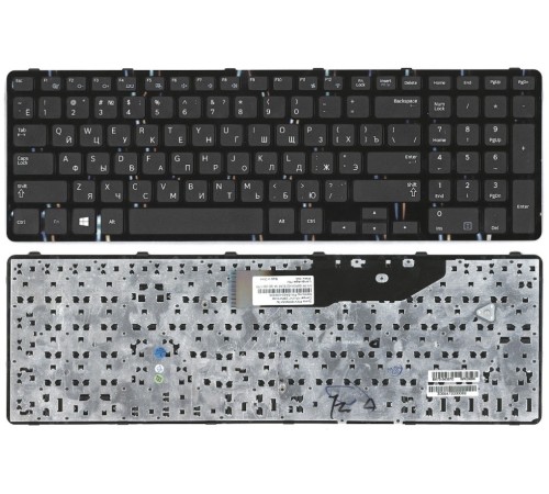 Клавиатура для ноутбука Samsung NP350E7C, NP355E7C черная рамка, черная