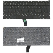 Клавиатура для ноутбука Apple A1369 2011+ черная с подсветкой, большой ENTER RU original [6282]