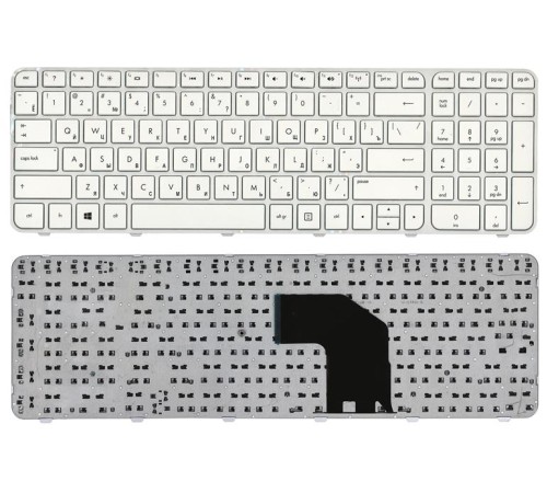 Клавиатура для ноутбука HP G6-2000 белая с белой рамкой