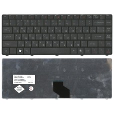 Клавиатура для ноутбука Acer D725 (короткий шлейф) (RU) черная (версия Packard Bell)