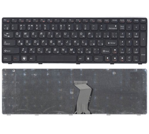 Клавиатура для ноутбука Lenovo G580, G580A, G585, G585A, Z580, Z580A, Z585, Z780 (RU) черная