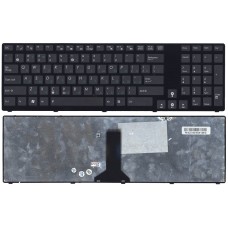 Клавиатура для ноутбука Asus K93, K93SV, K95, K95VB, K95VJ, K95VM, X93SM, X93SV черная с черной рамкой