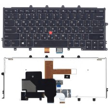 Клавиатура для ноутбука Lenovo X240i X250 X260 X270 черная с подсветкой